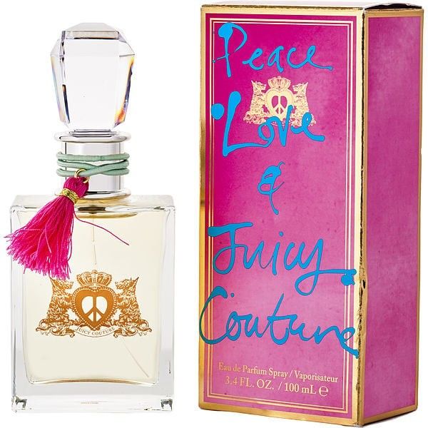 Juicy Couture Perfume Peace Love (Category: Fragrance & Deodorants) located in Manila. Submitted by belair06 (Listing ID 1432717162, Image 1). Description: Brand New Authentic Juicy Couture perfume from us - still sealed with plastic, never opened - rfs: too many perfumes - perfect for self or gift! will send actual photos thru pm to avoid photo steal. 4k in rustans.