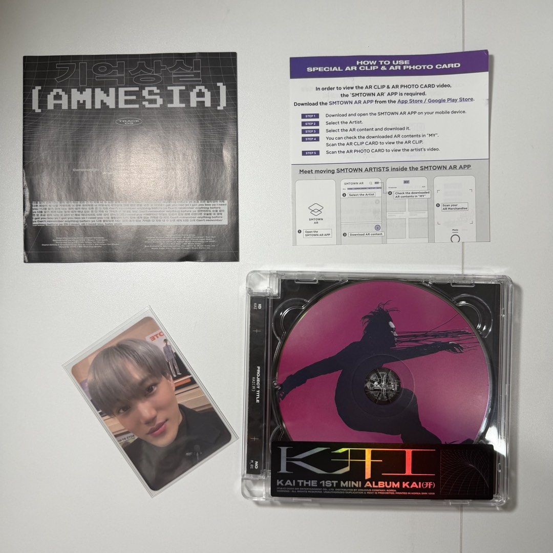 KAI 1st Mini Album (Unsealed with PC) (Category: CDs & DVDs) located in Binangonan. Submitted by risha.bmc (Listing ID 1432731270, Image 1). Description: - in good condition - complete inclusions.