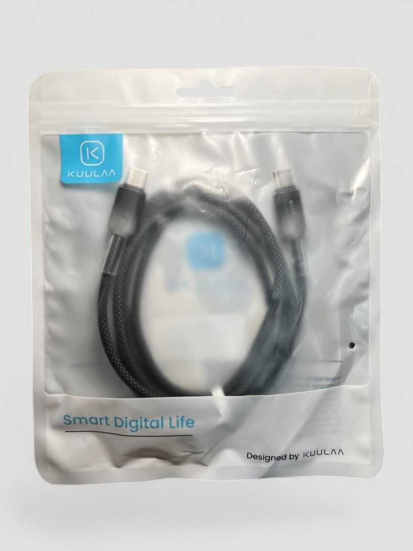 KUULAA PD 60W Type-C to Type-C Braided Cable - 1.2M (Category: Chargers & Cables) located in Cavite. Submitted by allaboutselling88888 (Listing ID 1432737853, Image 2). Description: ⚡️ FAST CHARGE. DURABLE. THE PERFECT LENGTH. ⚡️ Looking for a reliable, high-speed cable for your desk or nightstand? This KUULAA 60W PD Fast Charging Cable is the perfect upgrade from your stock chargers! ✅ KEY FEATURES: • 60W Power Delivery (PD): Charges everything 