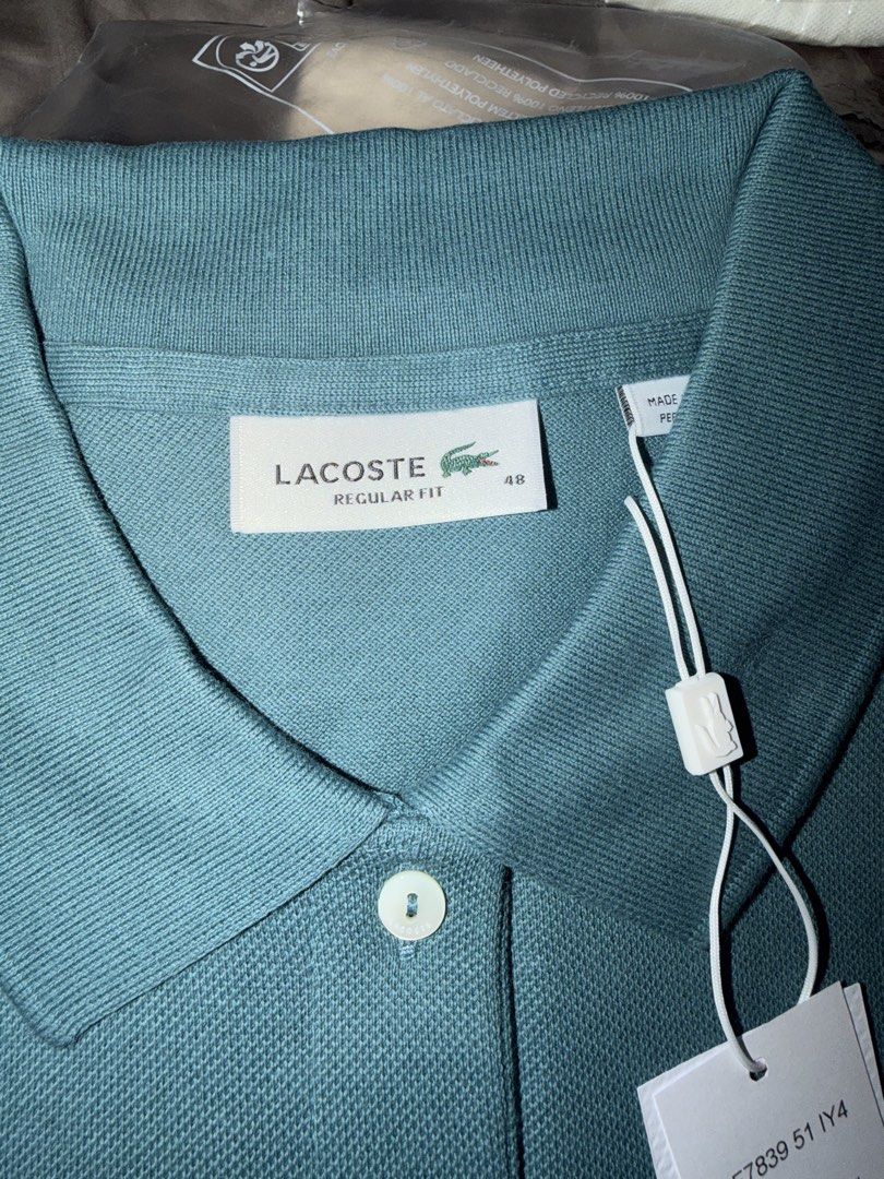 Lacoste Womens Polo (Category: Shirts) located in Pasig City. Submitted by fancytracy (Listing ID 1432748136, Image 2). Description: Womens Lacoste Polo Regular Fit Size 48 Blue Green.