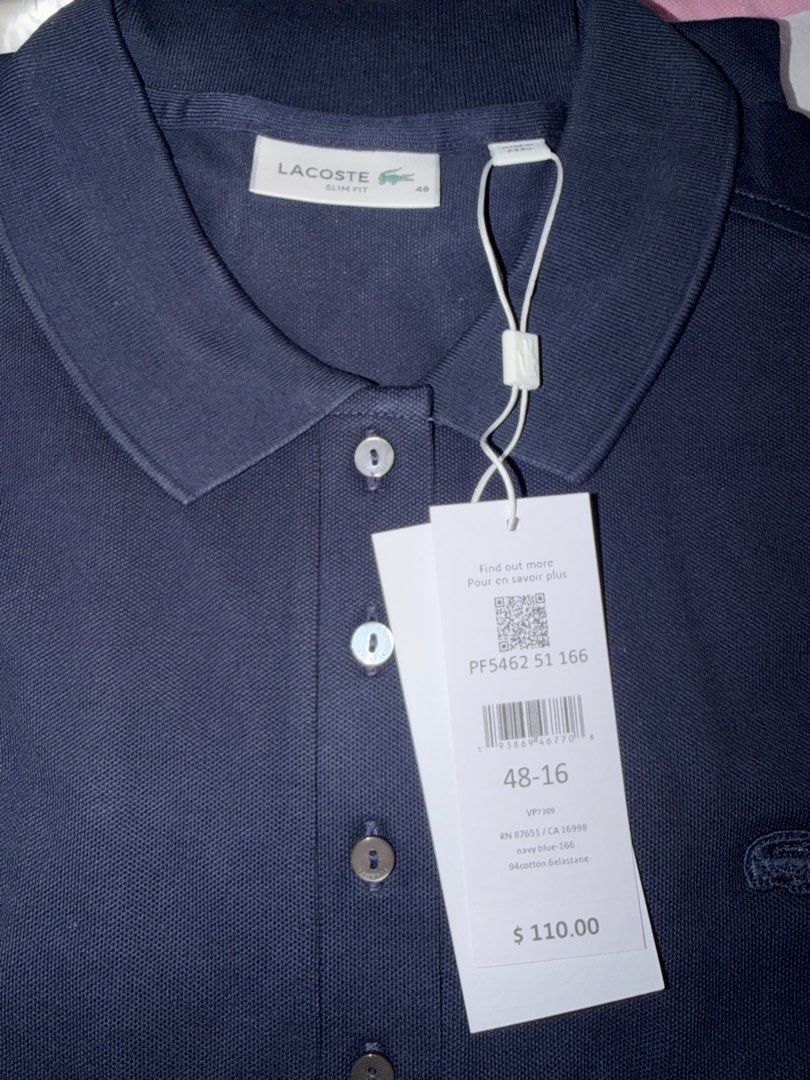 Lacoste womens polo (Category: Shirts) located in Pasig City. Submitted by fancytracy (Listing ID 1432748588, Image 2). Description: Womens Polo Size 48 Slimfit Navy Blue.