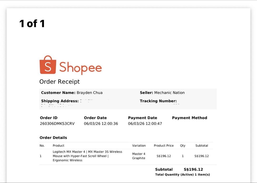 Logitech MX Master 4 Wireless Mouse439436167401318404