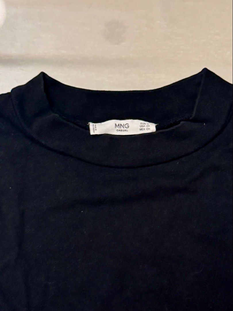 Mango & Shein (tops) BUNDLE: Linen, mock neck, sleeveless (Category: Others Tops) located in Imus. Submitted by trininnie (Listing ID 1432659349, Image 3). Description: Mango & Shein (tops) BUNDLE: Linen, mock neck, sleeveless Mango Linen top with beige stains (might be fixed with bleach? not sure, i haven’t tried) Mango black mock neck top (in good condition) Shein white top (used once, in good condition) Unbranded black boat neck top (unused) S
