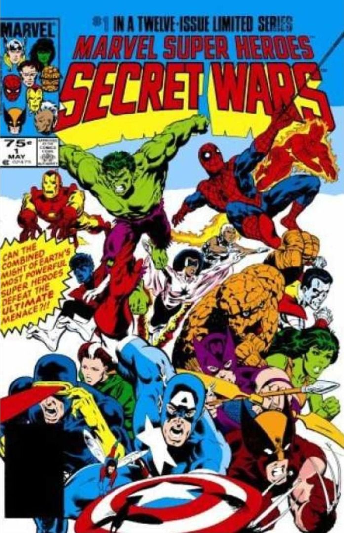Marvel Super Heroes Secret Wars Vol. 1 #1 (Category: Tshirts & Polo Shirts ) located in Naga. Submitted by shindoce (Listing ID 1432608364, Image 3). Description: Marvel Comic Cover, Mad Engine Tag Art by: Michael Zeck and John Beatty Cover Date: May, 1984 Washed and steamed condition Size: L 21.5x29, graphic fading PHP 1200 + SF.