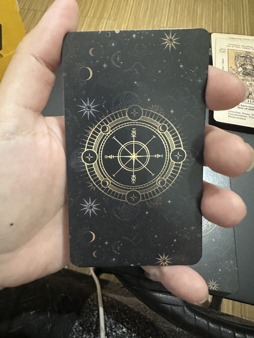 Meaning Tarot Card Deck (Category: Vintage Collectibles) located in Taguig. Submitted by seek_and_ship (Listing ID 1432754774, Image 2). Description: - Meaning Tarot Deck (78 cards) - Antique designs - Includes keywords, reversed meanings, and zodiac associations - Good for beginners and Easy to understand .