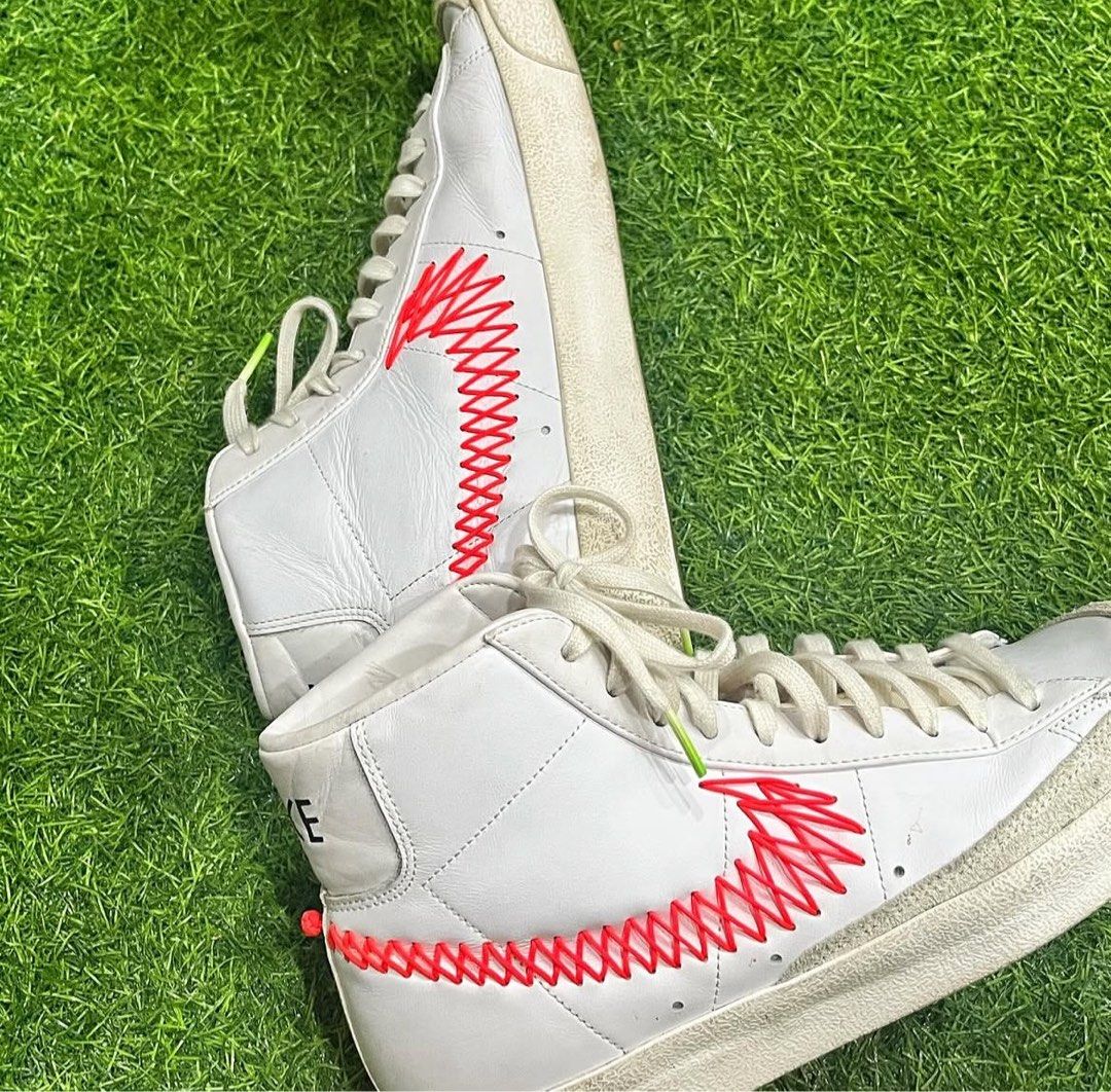 Nike Blazer (Category: Sneakers) located in Pasig City. Submitted by ukaygodd (Listing ID 1432602332, Image 2). Description: Nike Blazer . Mid 77 Vintage Zig Zag Used, good condition, no worn out, no heel drag, Cleaaan . US10 P1500.