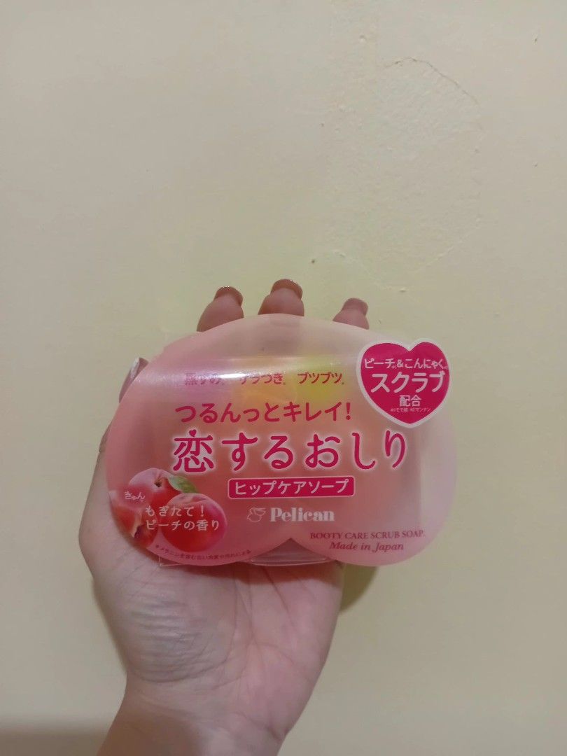 Pelican Booty Care Scrub Soap (Category: Bath) located in Paranaque City. Submitted by mariaaaa03 (Listing ID 1432606597, Image 1). Description: Pelican bootycare scrub soap for body Nakakaputi ng singit,siko,tuhod, kilikili Removes blackheads, roughness & bumps. Leaves skin smooth & clean Peach scent Made in japan .