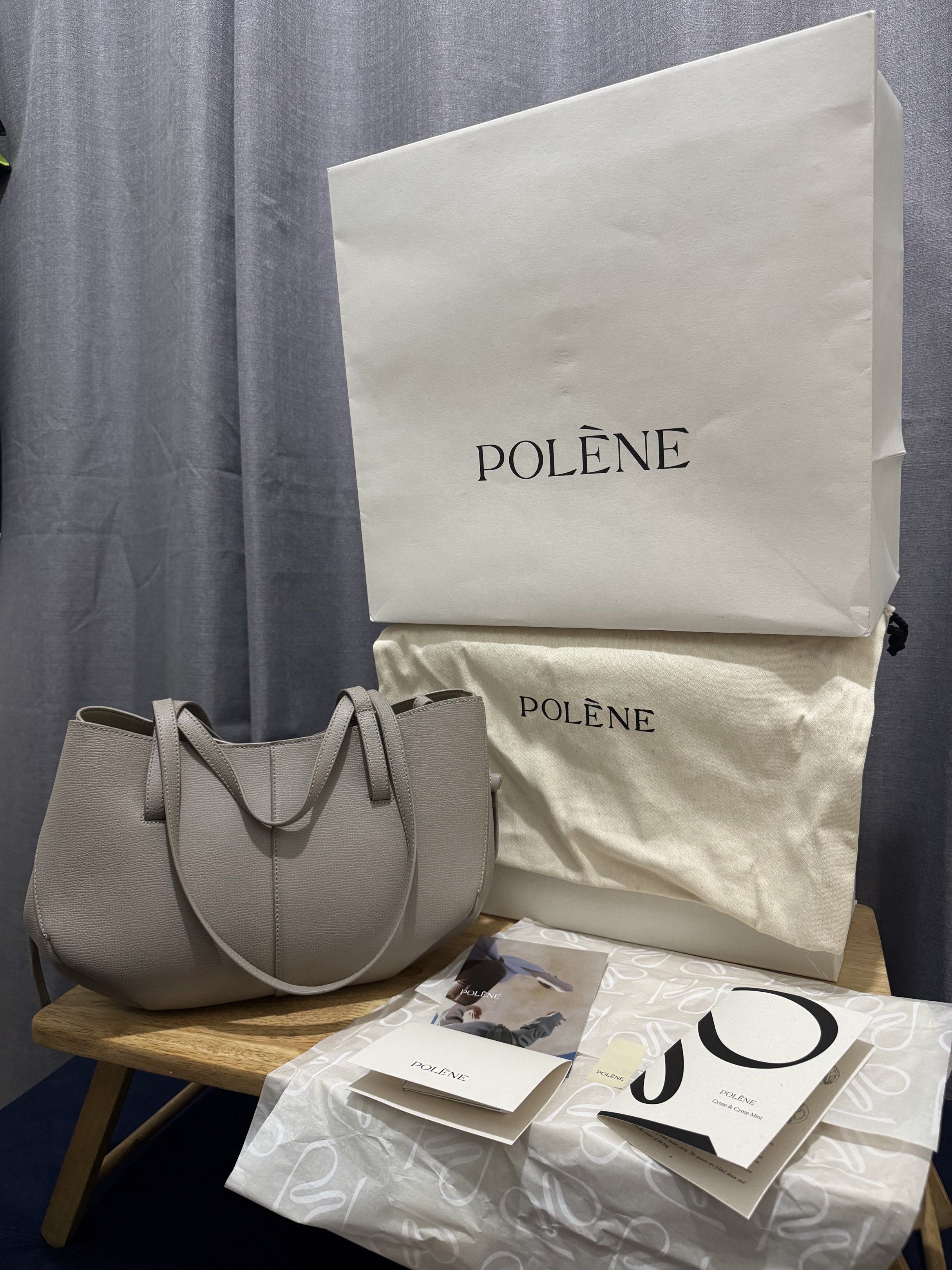 Polene Cyme Mini (Taupe) (Category: Luxury Bags & Wallets) located in General Santos City (Dadiangas). Submitted by trizvelaaa (Listing ID 1432768360, Image 1). Description: Polene Cyme Mini (Taupe) ₱18,000 Lightly Used (no defects, needs cleaning only) •Bought from Tokyo Polene Bought @ ₱32,000 •Complete Set with Box, Paper Bag, Dust Bag, Receipt ❌NO TO LOWBALL OFFER (it is already fairly priced) ⚠️MONEY BACK GUARANTEED IF PROVEN FAKE ⚠️ NO COD 
