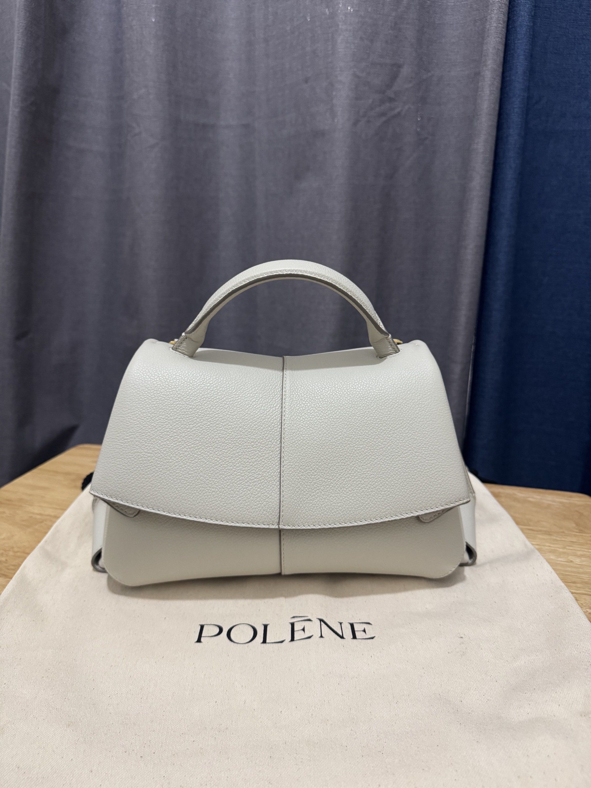 Polene Mokki (Chalk) (Category: Luxury Bags & Wallets) located in General Santos City (Dadiangas). Submitted by trizvelaaa (Listing ID 1432696551, Image 2). Description: Polène Mokki (Chalk) ₱37,500 •Good as New (Used Twice) •Bought from Polene Tokyo, Japan •With original box and paper bag ❌NO TO LOWBALL OFFER (it is already fairly priced) ⚠️MONEY BACK GUARANTEED IF PROVEN FAKE ⚠️ NO COD | Courier: LBC 📍Davao City.