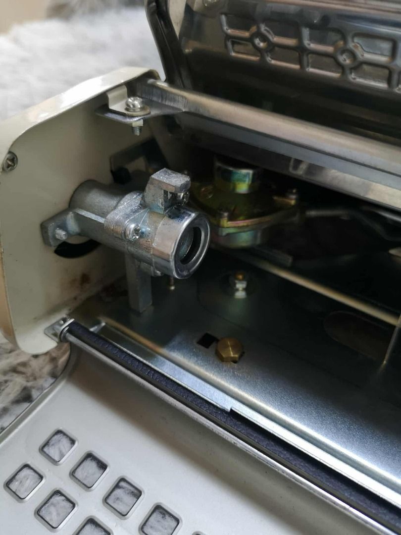Portable Butane Powered Stove (Category: Cookers) located in Santa Cruz. Submitted by jmy_surplus.2 (Listing ID 1432617537, Image 3). Description: Size ; L - 12 W - 34 H - 28 Color ; Black Type ; Portable Stove Brand ; No brand Material ; Stainless Steel Style ; Black Butane Gas Stove JMA JMY 1 Batch #199.