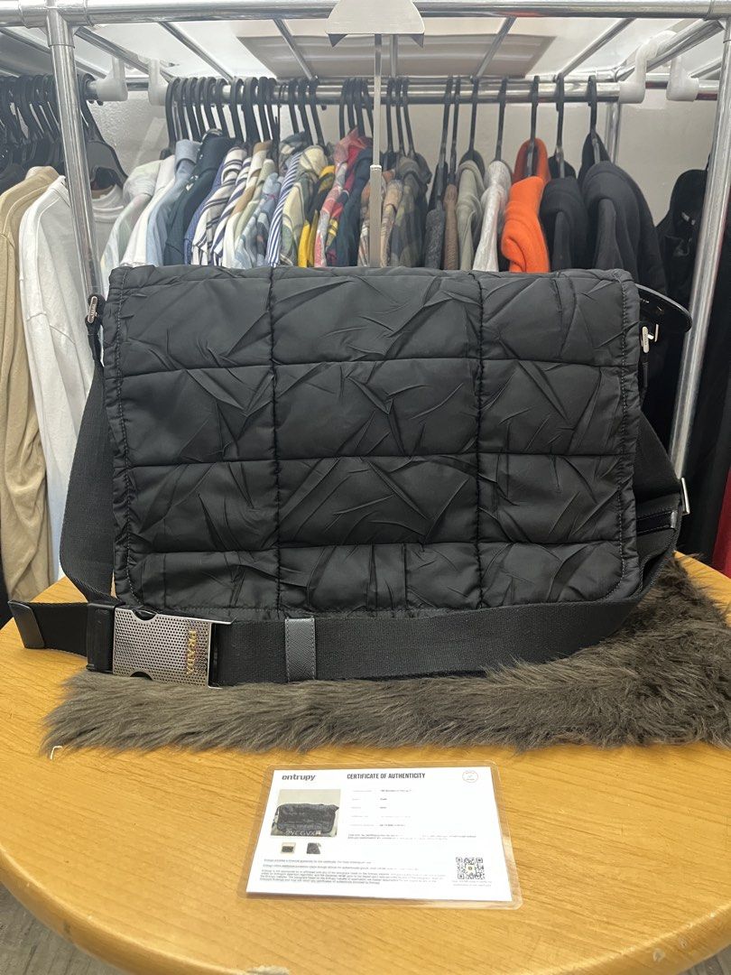Prada Quilted Bag (Black) with entrupy (Category: Luxury Bags & Wallets) located in Quezon City. Submitted by eclipse.leandro (Listing ID 1432722760, Image 1). Description: Prada Quilted Bag (Black) with entrupy Condition: 9/10 39cm x 23 cm 38,500 PHP All products are 100% Authentic bought from Japan. Disclaimer: We are not affiliated with the brands listed. #LuvLuxe #LuxuryJPNFinds.
