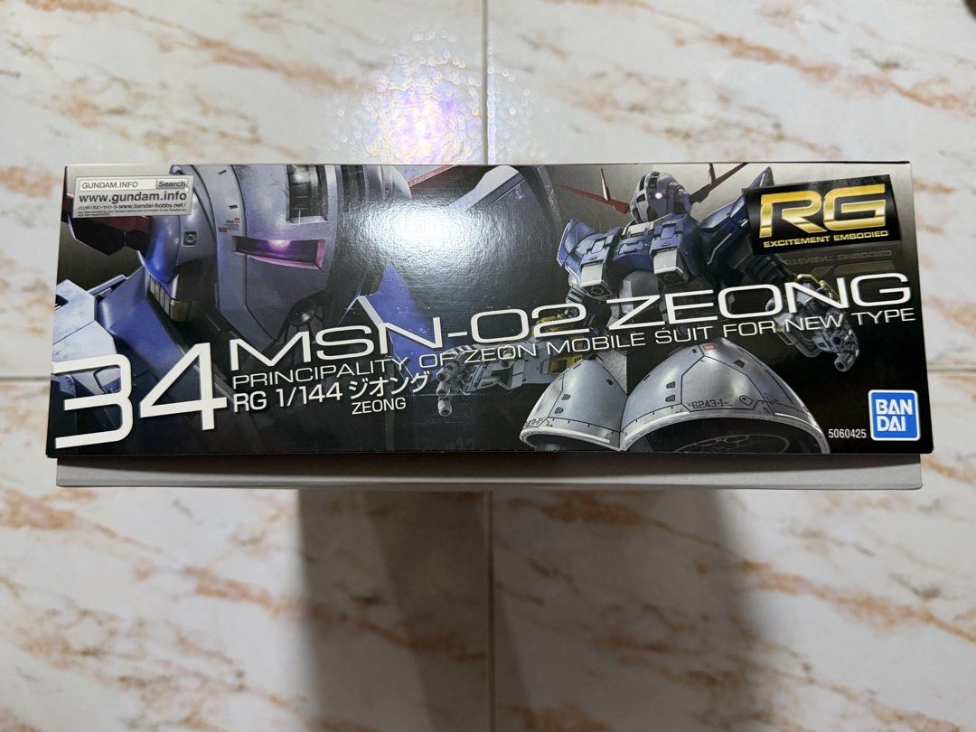 RG 1/144 MSN-02 Zeong Gundam Model Kit (Category: Gundam Model Kits) located in Singapore. Submitted by yarzarhein (Listing ID 1432685673, Image 3). Description: - Brand new, unopened RG 1/144 MSN-02 Zeong model kit. - Features detailed parts and articulation. - Ideal for Gundam enthusiasts and model kit builders. - Qexpress / Speedpost mailing is available (+$4.30).