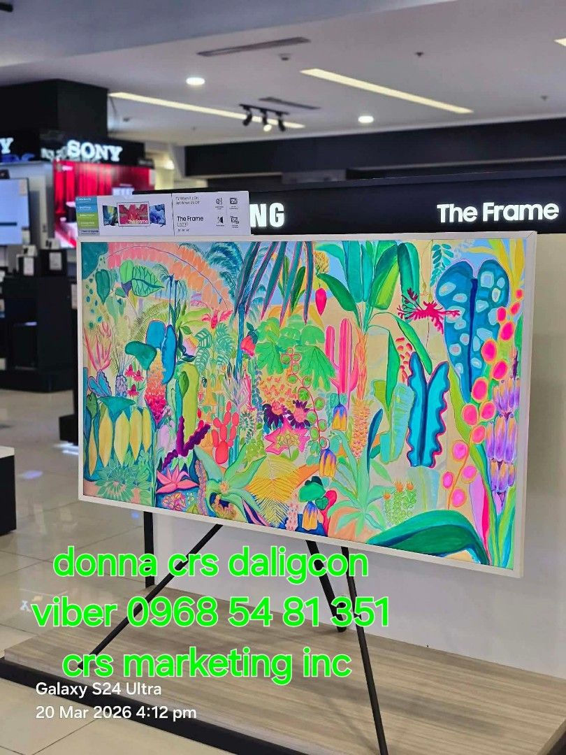Samsung the frame (Category: TV) located in Manila. Submitted by donnasagao03665 (Listing ID 1432753094, Image 1). Description: 🔸 SAMSUNG THE FRAME TV 2025 MODEL 43LS03F 55LS03F 65LS03F / SAMSUNG SERIF 🔸 FRAME 2025 MODEL QA43LS03F - 43,300 QA55LS03F - 58,900 QA65LS03F - 74,000 SERIF 2024 MODEL QA43LS01D - 43,900 ( limited stocks ) QA55LS01D - 58,900 ( limited stocks ) PRICE MAY CHANGE WITHOUT PRIOR NOTICE BRANDNEW AND SEALED 1 YR WARRANTY PARTS