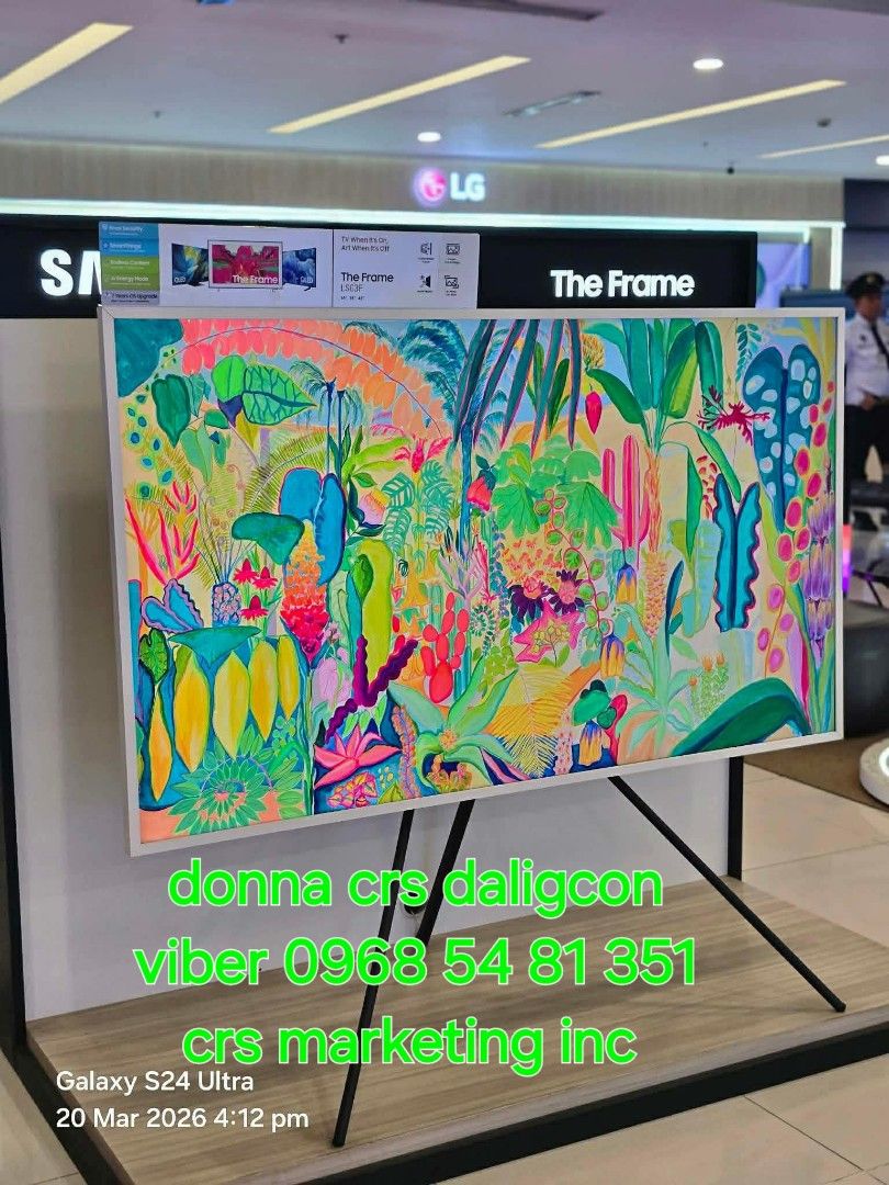 Samsung the frame (Category: TV) located in Manila. Submitted by donnasagao03665 (Listing ID 1432753094, Image 2). Description: 🔸 SAMSUNG THE FRAME TV 2025 MODEL 43LS03F 55LS03F 65LS03F / SAMSUNG SERIF 🔸 FRAME 2025 MODEL QA43LS03F - 43,300 QA55LS03F - 58,900 QA65LS03F - 74,000 SERIF 2024 MODEL QA43LS01D - 43,900 ( limited stocks ) QA55LS01D - 58,900 ( limited stocks ) PRICE MAY CHANGE WITHOUT PRIOR NOTICE BRANDNEW AND SEALED 1 YR WARRANTY PARTS