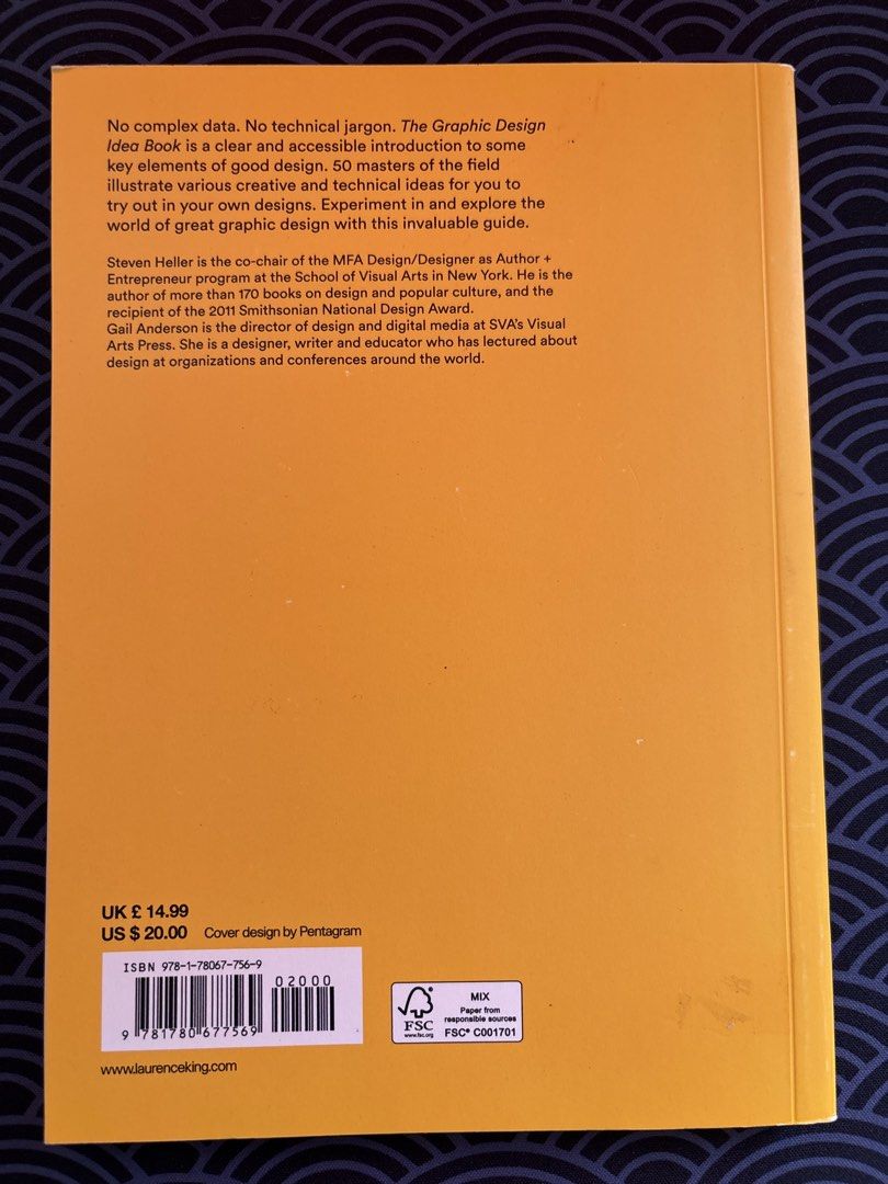 The Graphic Design Idea Book (Category: Storybooks) located in Manila. Submitted by hexomyne (Listing ID 1432679675, Image 3). Description: - "The Graphic Design Idea Book" - a source of inspiration! - Learn from 50 design masters. - Discover key elements of good design. - Includes creative and technical ideas. - Written by Steven Heller and Gail Anderson. - RFS: Decluttering, Impulsive-buy.