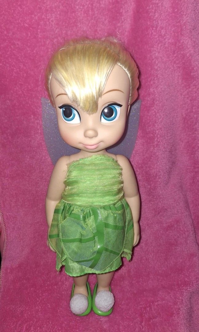 Tinkerbell Animator Doll (Category: Figurines & Statues) located in Taguig. Submitted by chalaudrey14 (Listing ID 1432647171, Image 2). Description: For Sale Preloved Authentic Disney Animator Doll First to Pay Location: Taguig City * Tinkerbell - 4th edition - original dress with wings - with shoes Shipping via J&T or lalamove.