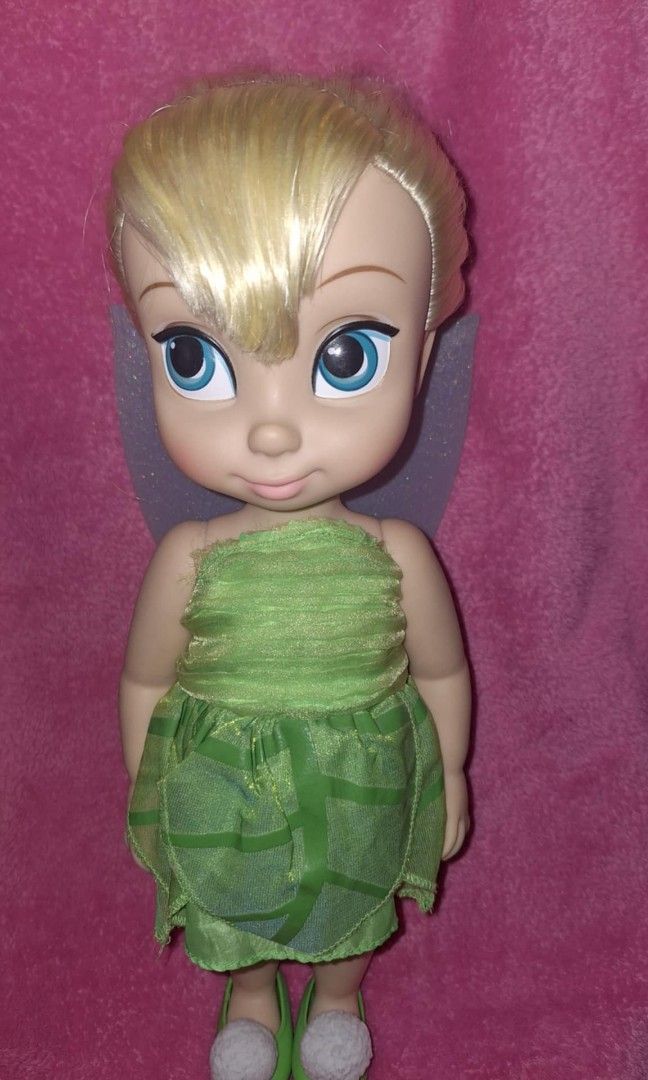 Tinkerbell Animator Doll (Category: Figurines & Statues) located in Taguig. Submitted by chalaudrey14 (Listing ID 1432647171, Image 1). Description: For Sale Preloved Authentic Disney Animator Doll First to Pay Location: Taguig City * Tinkerbell - 4th edition - original dress with wings - with shoes Shipping via J&T or lalamove.