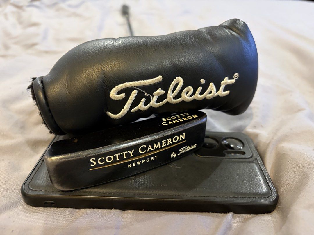 Titleist Scotty Cameron Golf Putter (Category: Other Sports Equipment and Supplies) located in Manila. Submitted by unbranded.com (Listing ID 1432790411, Image 1). Description: Titleist Scotty Cameron rare, original grip and cover, 34" .