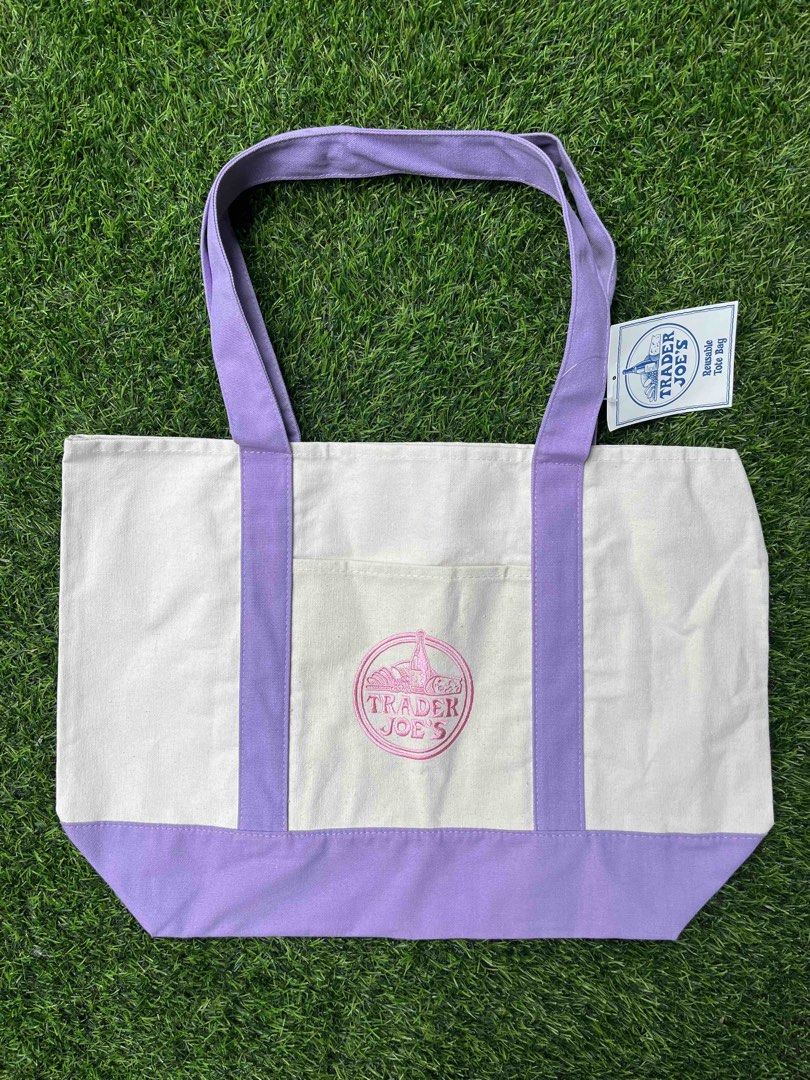 Trader Joe's Tote Bag - Purple (Large) (Category: Tote Bags) located in Pasig City. Submitted by kristineaaa (Listing ID 1432659882, Image 1). Description: .