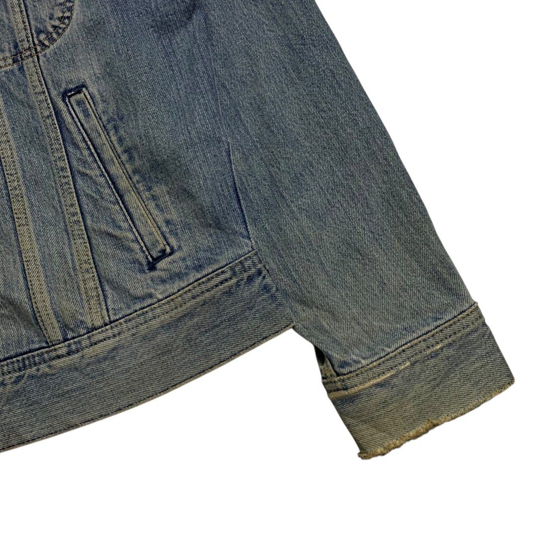Vintage LEE Riders Edwin Buttondown Denim Jacket (Category: Coats, Jackets and Outerwear) located in Baguio. Submitted by thesecretshop_ph (Listing ID 1432725583, Image 3). Description: Size: Large Lenght: 25” Width: 22” Issue: Signs Of usage .