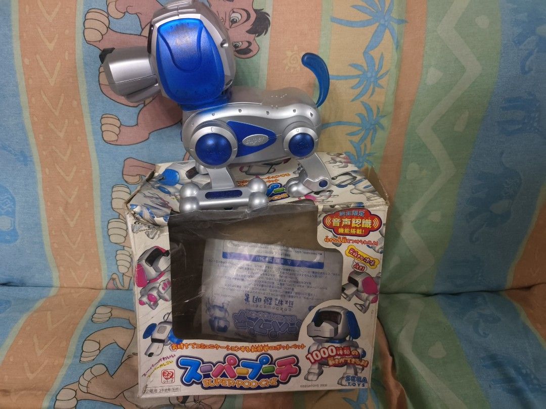 Voice Recognition Robot – Super Pooch (Blue) Untested (Category: Interactive Toys) located in Quezon City. Submitted by angeleye7.authentic.source (Listing ID 1432706638, Image 1). Description: Type: Electronic Robot Dog Toy Model: Super Pooch (Blue) Feature: Voice Recognition Condition: Pre-owned / Untested Interactive robotic dog toy that responds to voice commands and sound. A fun nostalgic gadget from the early electronic toy era. ⚠️ Conditio