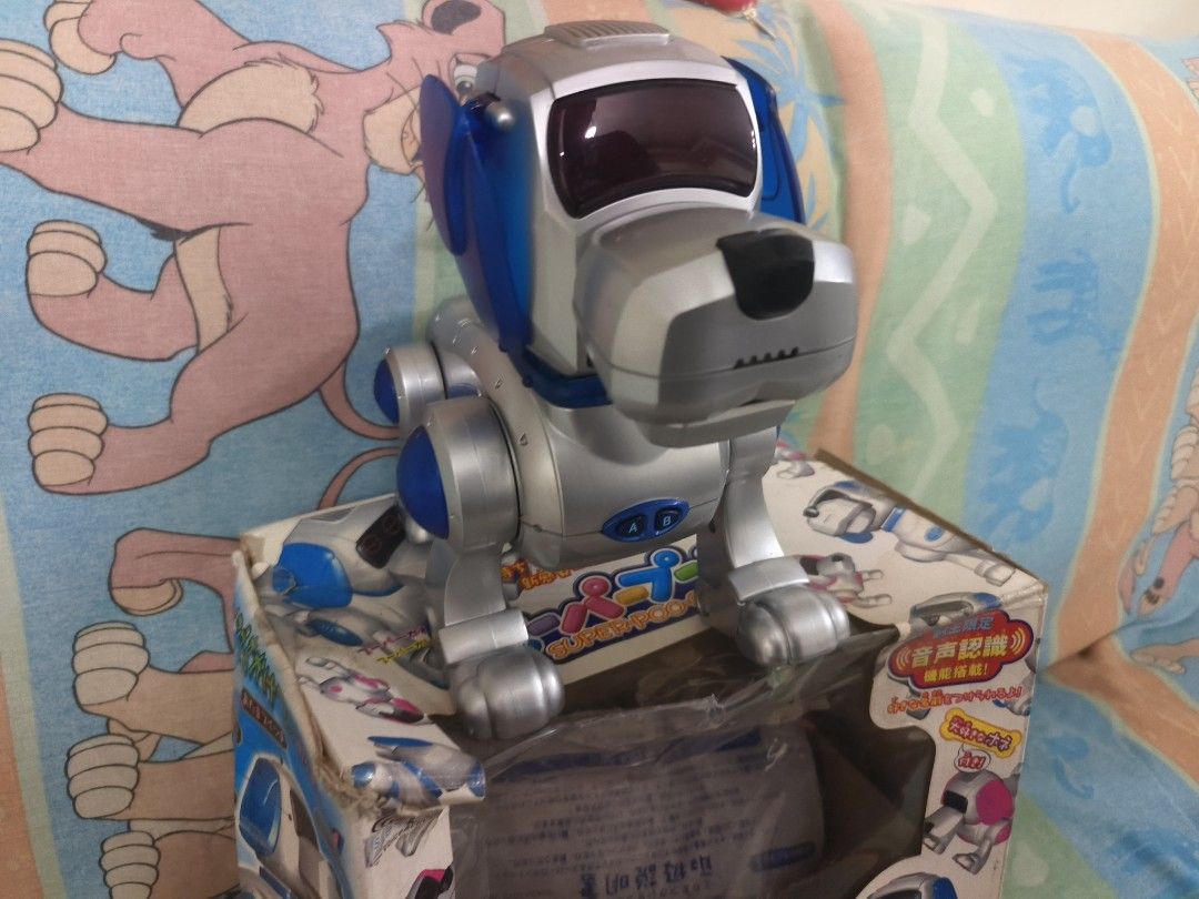 Voice Recognition Robot – Super Pooch (Blue) Untested (Category: Interactive Toys) located in Quezon City. Submitted by angeleye7.authentic.source (Listing ID 1432706638, Image 3). Description: Type: Electronic Robot Dog Toy Model: Super Pooch (Blue) Feature: Voice Recognition Condition: Pre-owned / Untested Interactive robotic dog toy that responds to voice commands and sound. A fun nostalgic gadget from the early electronic toy era. ⚠️ Conditio