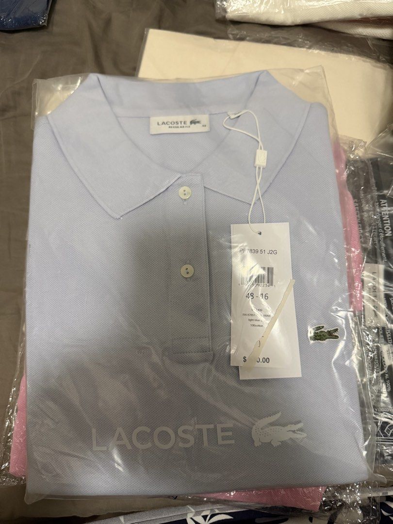 Womens Lacoste Polo (Category: Shirts) located in Pasig City. Submitted by fancytracy (Listing ID 1432748890, Image 1). Description: Womens Polo Size 48 Regular Fit Light Blue.