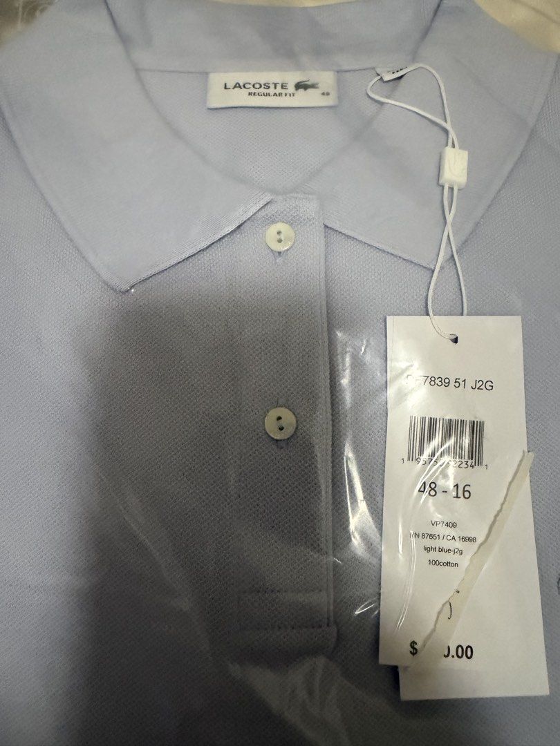 Womens Lacoste Polo (Category: Shirts) located in Pasig City. Submitted by fancytracy (Listing ID 1432748890, Image 3). Description: Womens Polo Size 48 Regular Fit Light Blue.