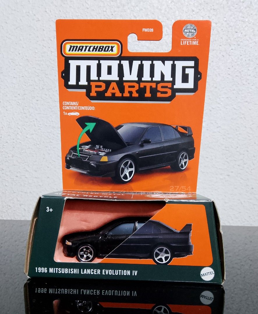 1996 Mitsubishi Lancer Evolution IV Matchbox moving parts (Category: Vehicle & Diecast Models) located in Paranaque City. Submitted by g-books-n-toys (Listing ID 1432950961, Image 1). Description: .