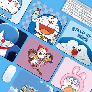 Doraemon, Nobita, Gian, Suneo, Shizuka Mouse Pad, Desktop Computer Mat, Mouse Pad for Office, Stationery, Office Supplies, Daily Necessities, Practical Item, Figurine Gift, Gift Giving