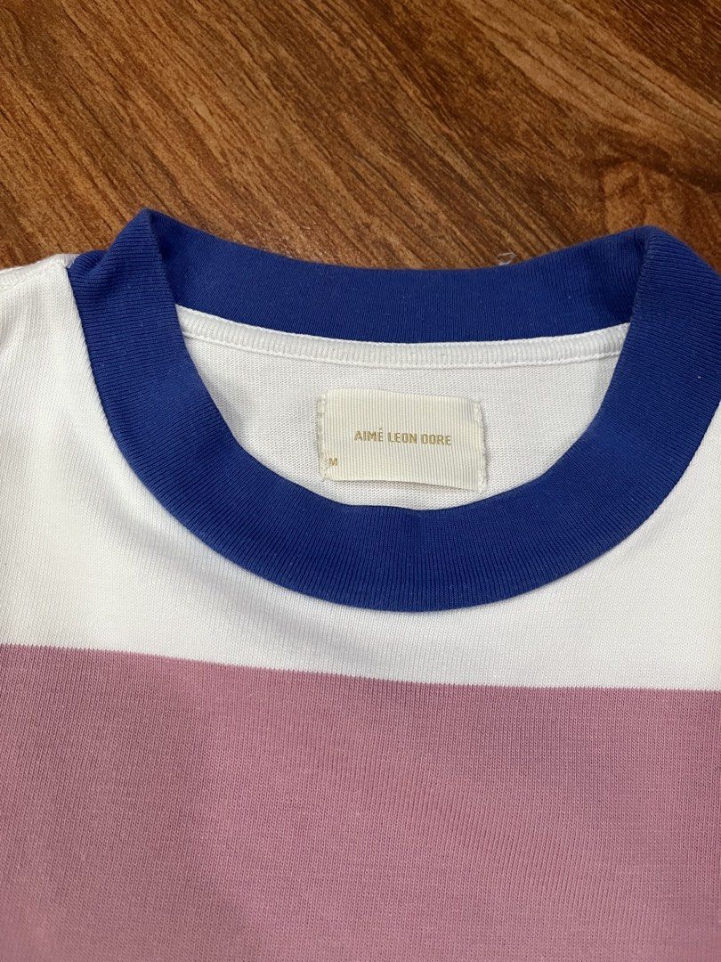 Aimé Leon Dore Striped T-shirt (Category: Tshirts & Polo Shirts ) located in Quezon City. Submitted by paul13c (Listing ID 1432872808, Image 3). Description: Length: 29” Chest: 20”.