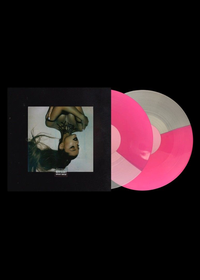 Ariana Grande - Thank U, Next L.E. Pink & Clear Split Colored Vinyl (Category: Vinyls) located in Manila. Submitted by jhenaloymerchandise (Listing ID 1432837285, Image 2). Description: Ariana Grande - Thank U, Next L.E. 2LP = ₱6,500 Pink & Clear Split Colored Vinyl.