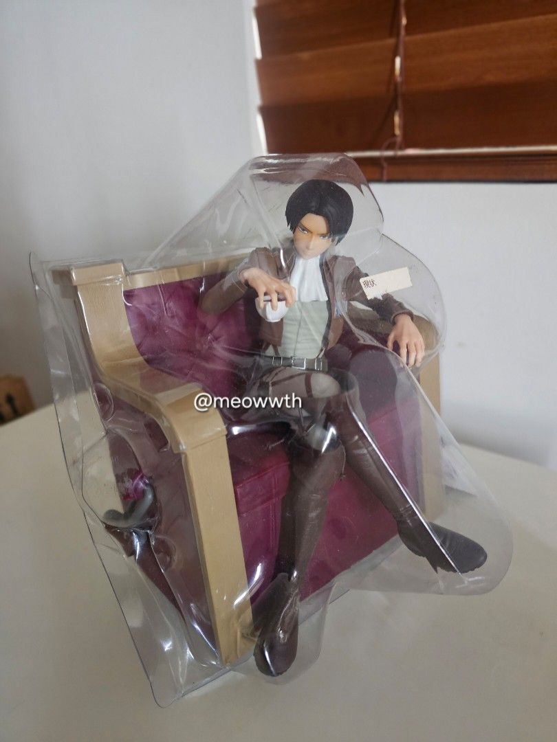 Attack on Titan Levi Ackerman USJ Limited Popcorn Bucket (Category: Figurines & Statues) located in Mandaluyong City. Submitted by meowwth (Listing ID 1432851341, Image 1). Description: This popcorn bucket is hard to find! No issues, never been used Well stored since bought pick up only Mandaluyong.