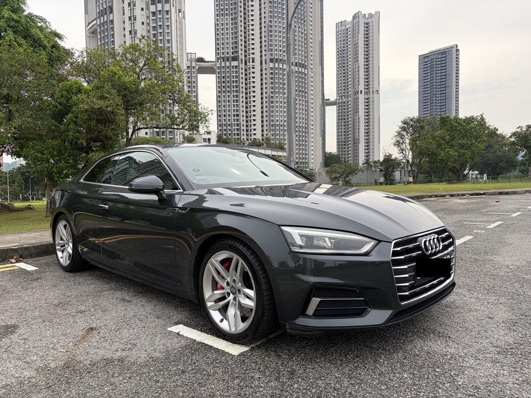 Audi A5 Coupe 2.0 TFSI S tronic Sport (A) (Category: Used Cars) located in Singapore. Submitted by spezi (Listing ID 1432906002, Image 1). Description: Features Nicely done up Coupe! Powerful 2.0L turbocharged engine with silky smooth 7 speed S-tronic DCT transmission producing 187bhp and 270nm of torque. Accessories Upgraded Brembo 6pot BBK with new brake pads, Lemforder lower and upper arms, 034 air intake, turbosmart blow-off valve, 034 turbo 