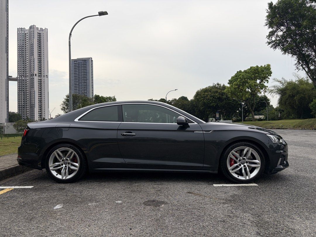 Audi A5 Coupe 2.0 TFSI S tronic Sport (A) (Category: Used Cars) located in Singapore. Submitted by spezi (Listing ID 1432906002, Image 2). Description: Features Nicely done up Coupe! Powerful 2.0L turbocharged engine with silky smooth 7 speed S-tronic DCT transmission producing 187bhp and 270nm of torque. Accessories Upgraded Brembo 6pot BBK with new brake pads, Lemforder lower and upper arms, 034 air intake, turbosmart blow-off valve, 034 turbo 