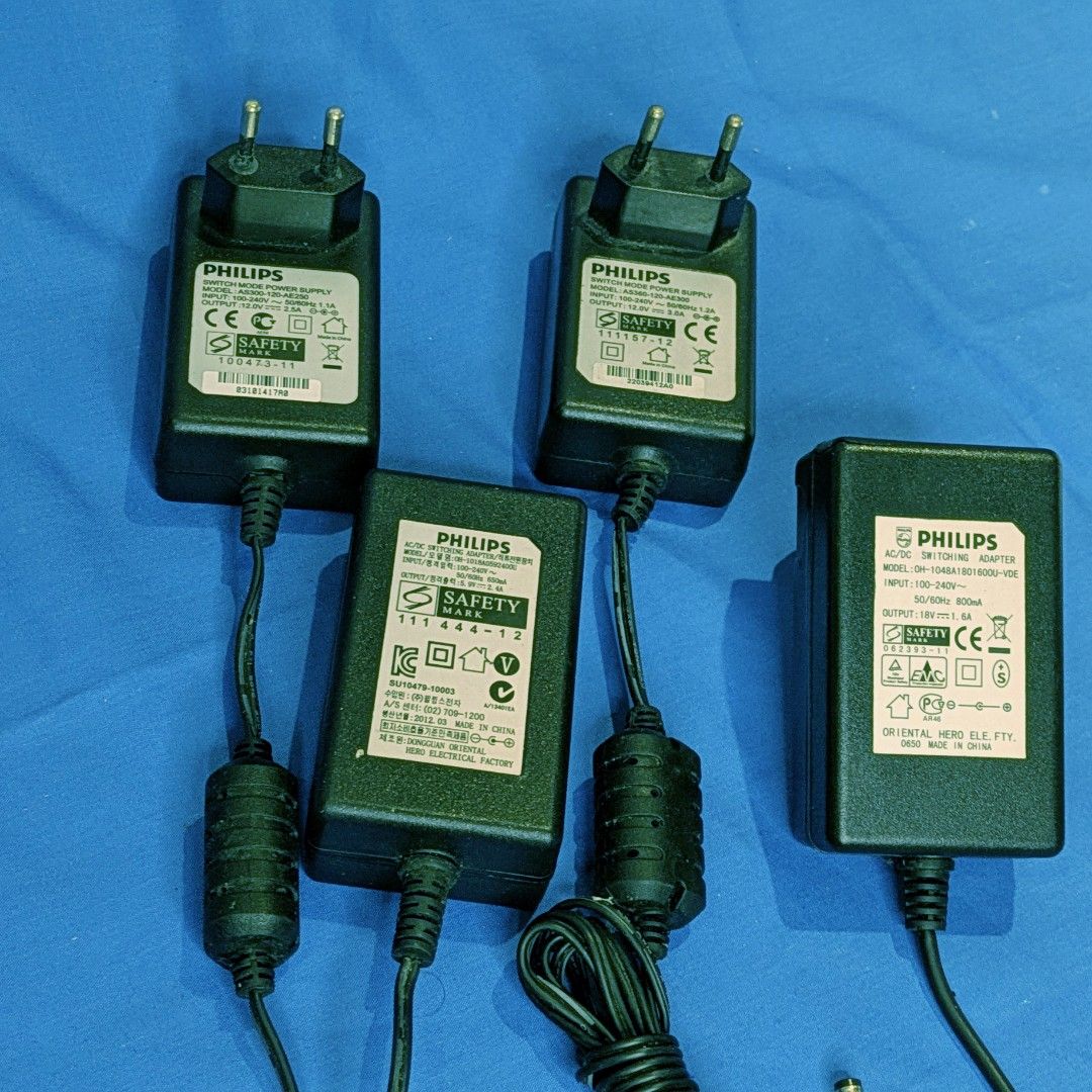 Authentic PHILIPS OH-1018A0592400U AS300-120AE-250 AS360-120AE-300 OH-1018A1801600U 5.9V 12V 18V AC DC Adapters Power Supply