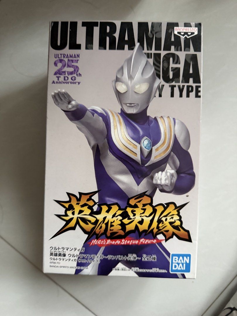Banpresto Ultraman Tiga Sky Type (Category: Toy Figures) located in Singapore. Submitted by zt.77 (Listing ID 1432840309, Image 1). Description: - All prices are FIX, even with multiple -No nego and no trade -50%deposit to reserve for self collection -Price as stated is for ALL in the photo -50% deposit required to secure, no deposit no secure -Box Condition as shown -All photos posted - Dealing at my block ONLY 64083x -$5.50 additional Qexpress 