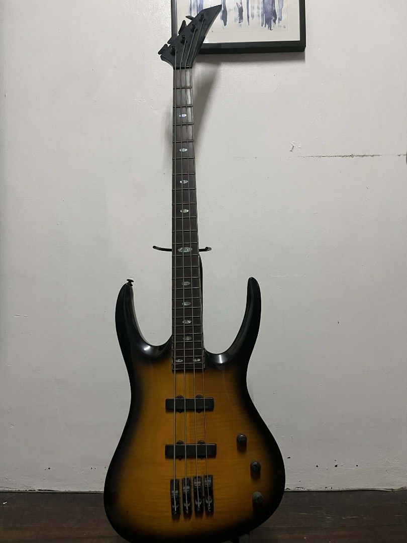 Bass Guitar, Fernando Unique Series 4- String (Category: Musical Instruments) located in Manila. Submitted by emanp1963 (Listing ID 1432928369, Image 3). Description: - Black bass guitar with sunburst finish - Four strings Never been used, adjusted, and replaced strings for 18 years. My hobby that did not push through..