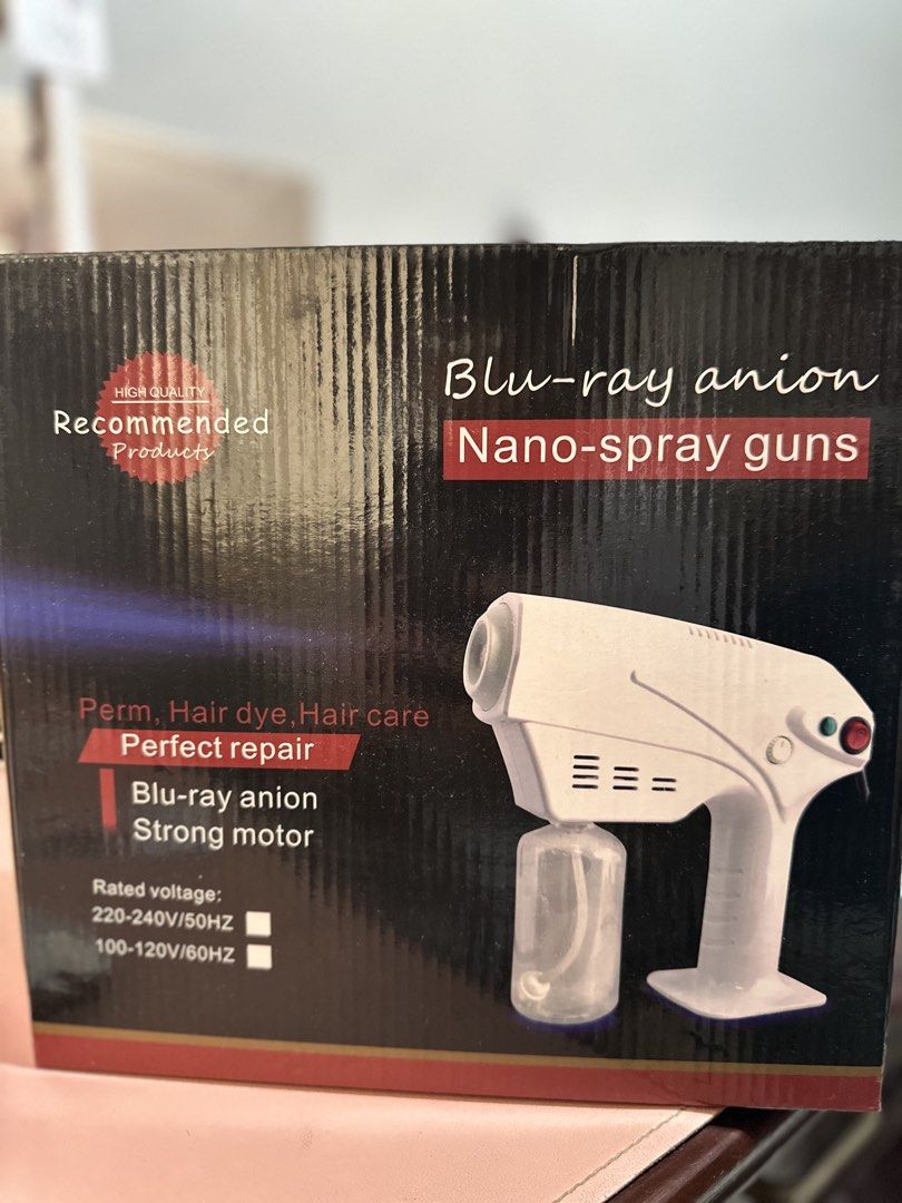 Bluray Anion Nano-spray Gun (Category: Hair) located in Marikina City. Submitted by dmse0409 (Listing ID 1432841162, Image 1). Description: Got as a gift RFS: decluttering.