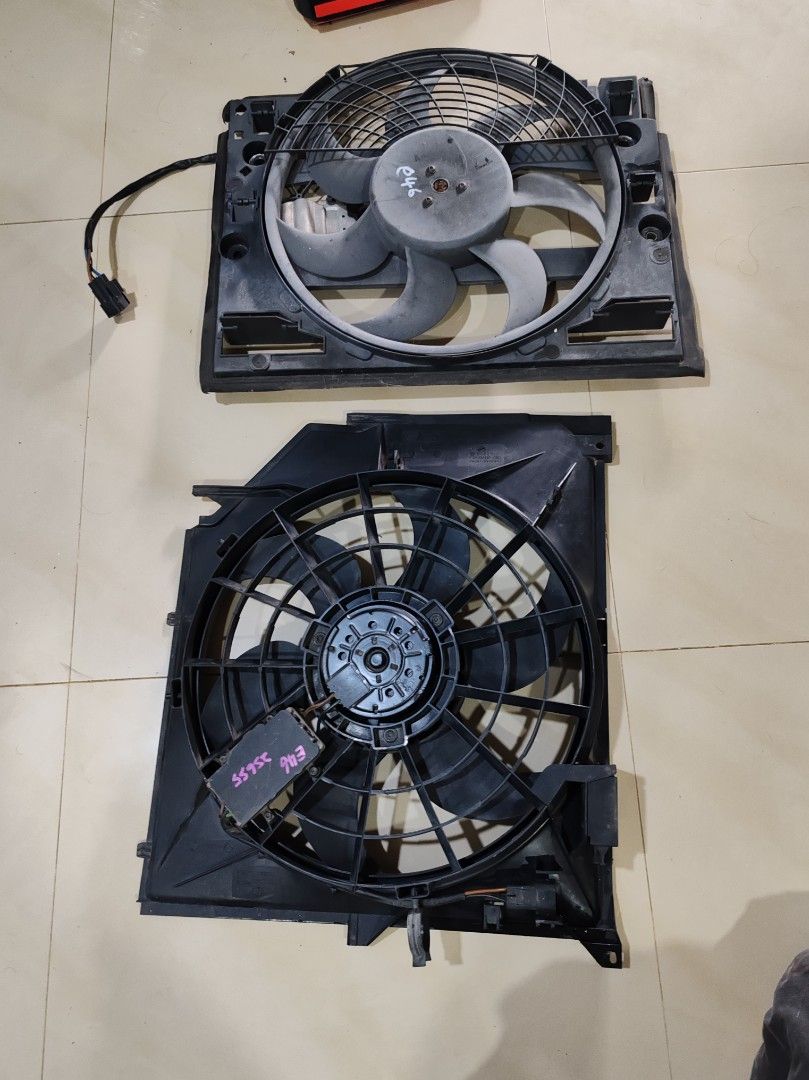 Bmw e46 electrik fan, radiator, aircond fan,, Auto Accessories on Carousell