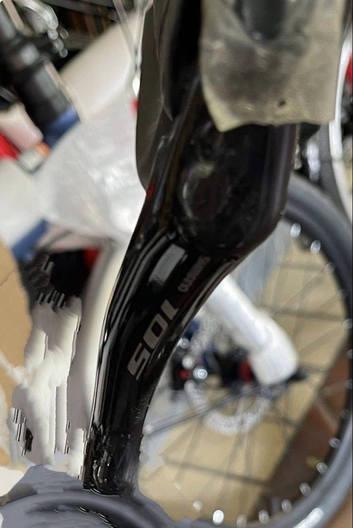 Carbon Mini velo Java 20” (Category: Bicycles) located in Singapore. Submitted by alywincycle (Listing ID 1432864556, Image 4). Description: Java CL Carbon frame T800-Drop bar Carbon fork Price at $899 451 wheel set Decaf 40mm alloy high profile Aero wheelset Crankset 43-52T (2 speeds) Decaf hollow tech Kmc 11 speed chain Carbon seat post Shimano 105 shifter Front & rear derailleur: Shimano 105 Gear 11x2 (22 speed) Cassette 11T-28T Weight 9.8 kgs