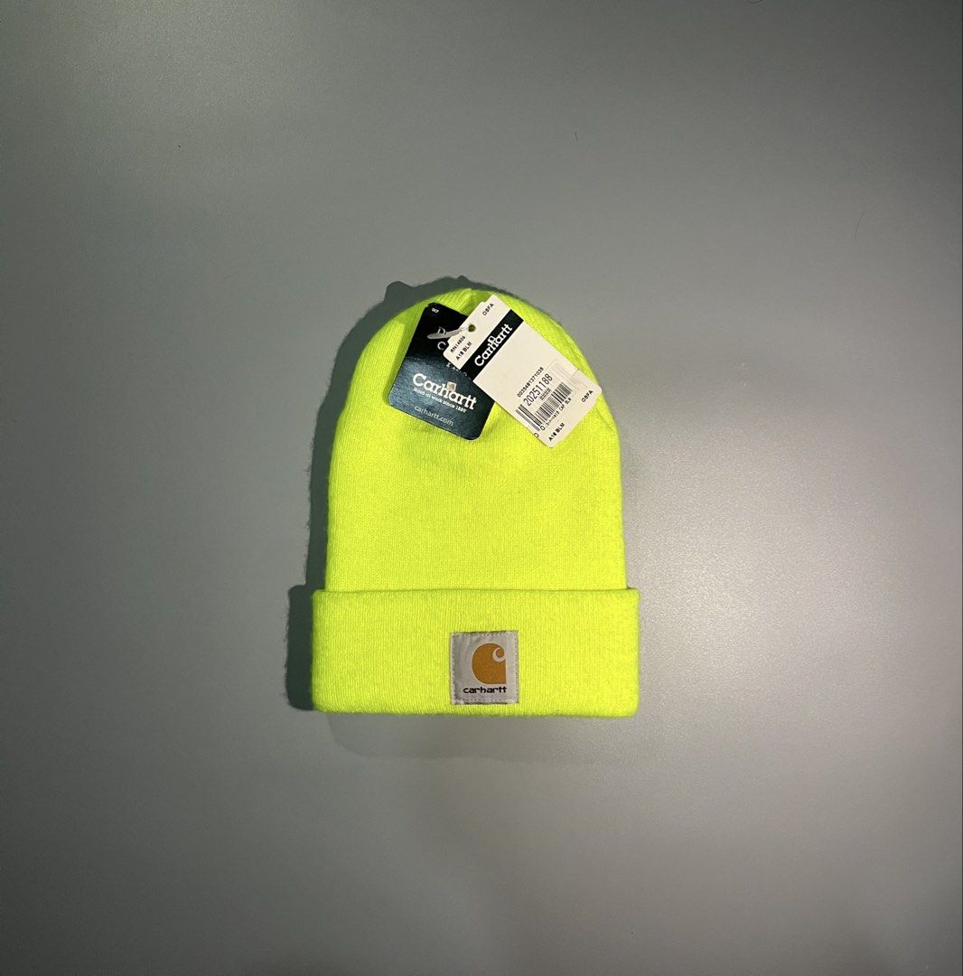 Carhartt Beanie Neon Green (Category: Caps & Hats) located in Bacolod City. Submitted by snowcross (Listing ID 1432939868, Image 1). Description: BRAD NEW WITH HANG TAG OSFA NO ISSUE 10/10 COLOR RATE .