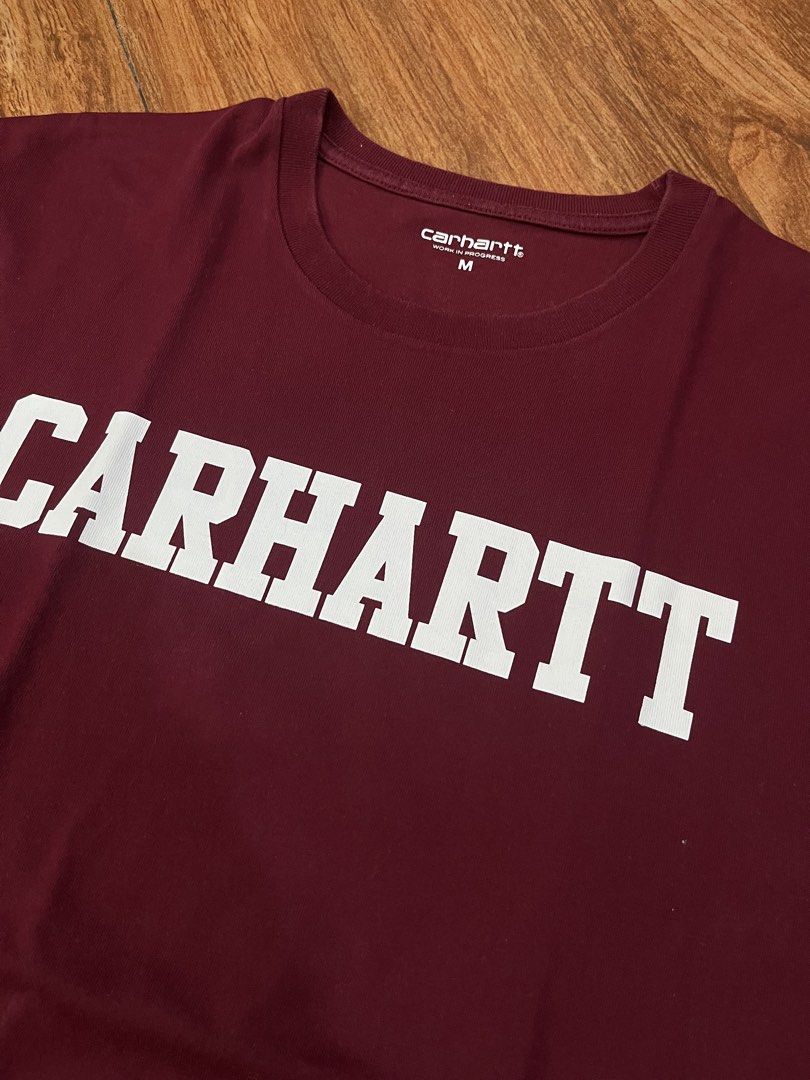 Carhartt Maroon T-shirt (Category: Tshirts & Polo Shirts ) located in Quezon City. Submitted by paul13c (Listing ID 1432871549, Image 2). Description: 70 cm length x 52 cm width.