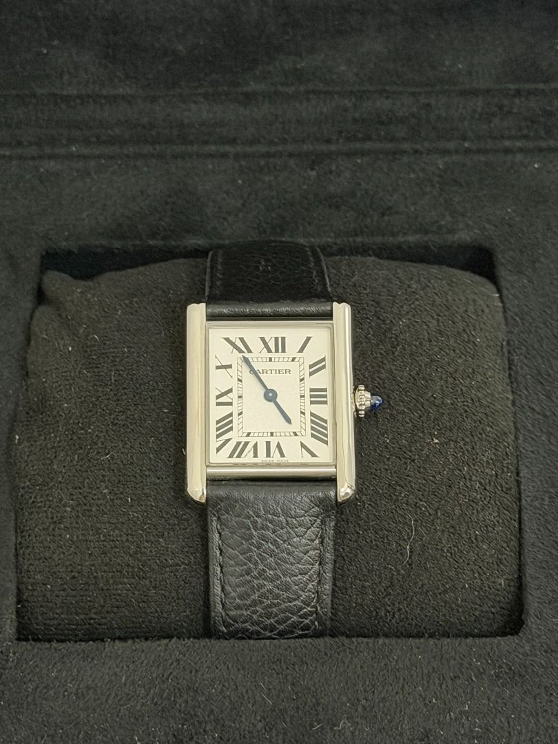 Cartier Tank Must Large Leather (Category: Luxury Watches) located in Quezon City. Submitted by rhyswatchmnl (Listing ID 1432799777, Image 1). Description: Cartier Tank Large WSTA0041 Year 2021 Full Set Condition 9.8/10 San Juan City.