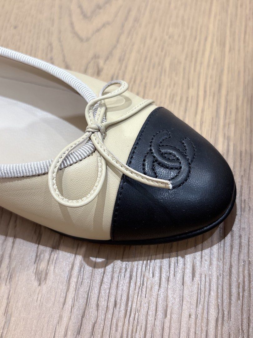 Chanel cap-toe ballet flats size 6 (Category: Flats & Sandals) located in Quezon City. Submitted by herluxe_official (Listing ID 1432811298, Image 3). Description: Used only once Complete inclusions Dustbag , cards tags and paperbag COD delivery so you can check the shoes first .
