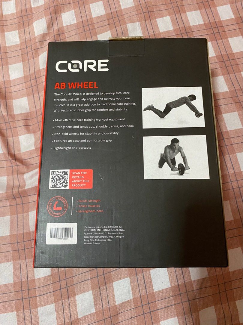 Core Ab Wheel (Category: Cardio & Fitness Machines) located in Valenzuela. Submitted by marierenne (Listing ID 1432865052, Image 3). Description: - Develop total core strength. - Engages and activates core muscles. - Non-skid wheels for stability and durability. - Lightweight and portable. - Great addition to core training. - Preloved - Bought at Toby’s for ₱ 695.