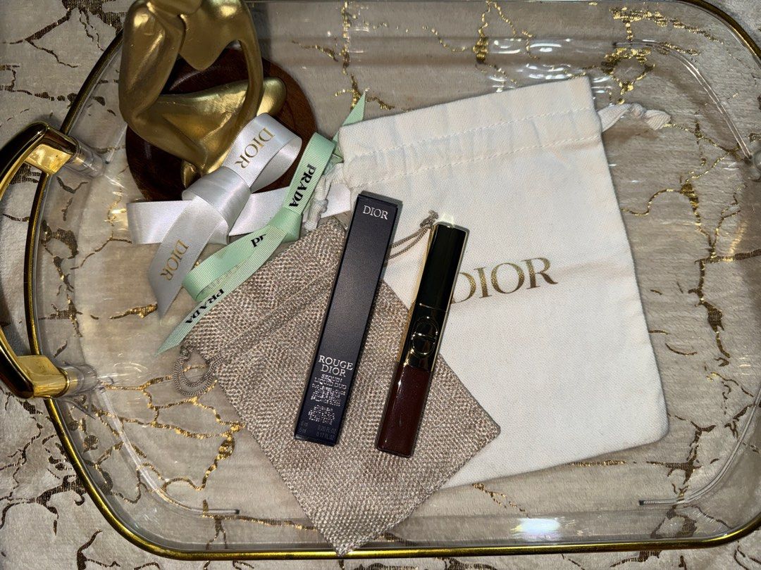 Dior Rouge Dior Sequin Liquid Duo 905 Magic (Category: Makeup) located in Taytay. Submitted by jayezapanta (Listing ID 1432960146, Image 1). Description: - Dior Rouge Dior Sequin Liquid Duo in shade 905 Magic - Includes matching gloss - Swatched only as in impulse buy lang 🥹😭 Medyo humawa yung stain sa gloss yun lang signs of use. - Comes with paperbag and the freebies from dior skincare line - Expiry date: July 2028 - Made in Italy This is lim