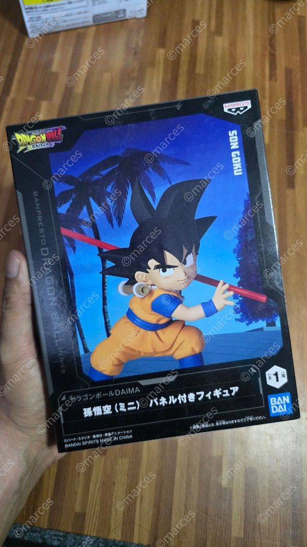 Dragon Ball DAIMA Son Goku Mini Figure (Banpresto) Authentic Bandai Spirits Collectible (Category: Figurines & Statues) located in Caloocan City. Submitted by marces (Listing ID 1432960738, Image 2). Description: ✨ Official Banpresto / Bandai Spirits product ✨ From Dragon Ball DAIMA series ✨ Features Son Goku (Mini version) with Power Pole ✨ High-quality sculpt & vibrant colors ✨ Includes themed display panel background 📦 Brand new 📦 Box in goo
