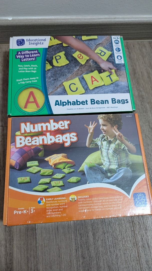 Educational Insight Alphabet and Number Beanbags Learning Resources ...