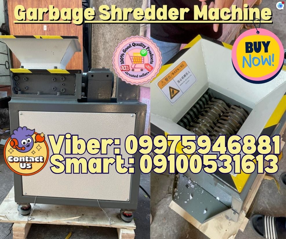 Electric Plastic Recycle Shredder Machine (Category: Office & Business Technology) located in Manila. Submitted by shantalita.shaine (Listing ID 1432868201, Image 1). Description: 📌 DW-180 Garbage Plastic Shredder/Crusher Machine 💸 PHP: 358,440 🌏 We Can Deliver Nationwide 👉 AP Cargo, LBC, Lalamove & etc. 🔥 SALE! SALE! SALE! SALE! 🔥 AVAILABLE TODAY!! READY FOR DELIVER OR PICK UP 📍 HURRRYYYY UUPPPPP!!! GET LESS DISCOUNT! ✅ 💯 Guaranteed Sell